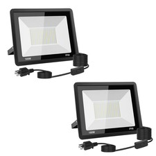 2Pack 100W 10000LM LED Flood Light Outdoor IP66 Waterproof, 5000K Daylight White picture