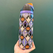 NEW Owala Spooky Social 32oz Freesip Stainless Steel Water Bottle Authentic picture