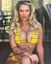Paige Spiranac Hot Golf Personality signed 8x10 photo read description picture