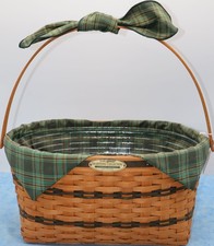 Longaberger 1995 Traditions Collection Family Basket, Liner, Protector picture