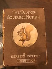 RARE EARLY EDITION, TALE OF SQUIRREL NUTKIN BEATRIX POTTER copyright 1903 picture