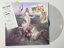 The Warning SIGNED on Cover Everything’s Falling  Stone Colored Vinyl picture