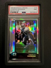 1998 Bowman Chrome - Charles Woodson #181 Refractor (RC) PSA 9 picture