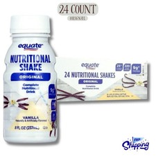 Equate Original Meal Replacement Nutritional Shakes, Vanilla, 8 Fl Oz, 24 Count picture