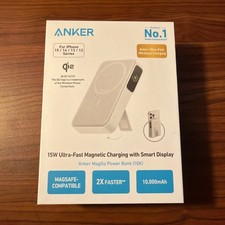 Anker Magnetic Power Bank 10K MagGo Qi2 15W iPhone 15/14/13/12 - White picture