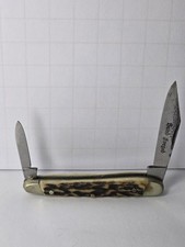 Vintage J.A. Henckels Germany Hand Forged Stag Handle Pocket Knife Pre-WWII picture