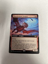 Thundermane Dragon Extended Art Nonfoil Card #0078 MTG LP picture