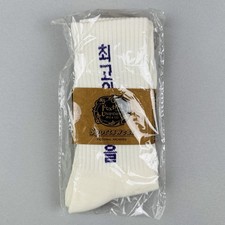 Foxtrot Uniform Sportswear Crew Highest Quality Socks Cream Purple NIP picture