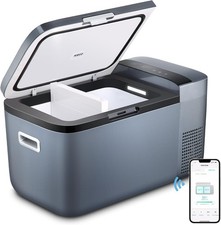 Second Hand-ICECO 21QT Dual Zone Portable Car Freezer Fridge Cooler-GO20Gray picture
