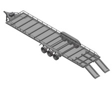 Powerhobby Tri Axle Full Metal Trailer with LED Lights picture