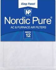 Nordic Pure 12x25x1/2 MERV 12 Half Inch Panel AC Furnace Air Filters, 6 Pack picture