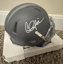 CHARLIE SHEEN SIGNED AUTO SLATE MINI HELMET BGS BAS AUTOGRAPHED RARE B picture
