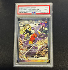 Pokemon TCG Cynthia's Garchomp ex 232/182 Destined Rivals SIR Holo PSA 9 picture
