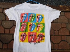 Vintage 1989 Rolling Stones Steel Wheels Tour T‑Shirt  XL In Living Color Single picture