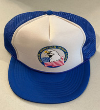 Vintage Early-1990s OTTO CAP “Support Operation Desert Storm” Trucker Hat picture