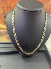 14k Yellow Gold Diamond-Cut Cuban Link Chain, 20 in 22.7g, Brand New picture
