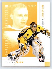 2007-08 ITG Between the Pipes Rask Gerry Cheevers Goaltending Traditions Insert picture