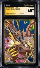 CGC AUTHENTIC ART First One Sig Mega Rayquaza Primal Kyogre Groudon Holo Pokémon picture