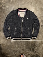 Abercrombie And Finch Muscle Men’s Small Full Zip Heathered Gray Sweater picture
