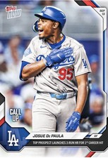 Josue De Paula Top Prospect 3 Run Home Run 2026 MLB Topps NOW Card 668 PRESALE picture