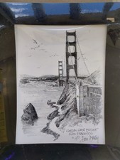 Two 1977 Don Davey San Francisco Original Drawings Signed In Original Wrapping  picture