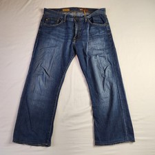 AG Adriano Goldschmied The Hero Jeans Mens 34x25 Relaxed Baggy Pima Cotton USA picture