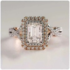 2.85Ct VVS1 Lab Created Diamond Valentine's Day Gift Ring 14K White Gold Finish picture