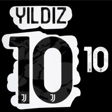 Yildiz #10 Juventus Home Away Third Nameset Heat Transfer picture