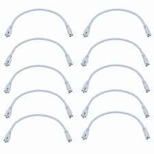 10 PCS T8 T5 Integrated LED Tube Light Connector Cable Cords 1FT picture