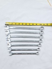  Snap-On Tools 7pc 12-Pt SAE Flank Drive Combination Wrench Set 3/8