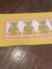Vintage Scuda mid century teddy bear print kids pillowcase fabric 2 standard picture