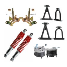 270mm Front Suspension Shock Upper Lower Swing Arm Assembly ATV Quad Go Kart picture