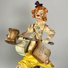 A Santini Capodimonte Clown Hammer Figurine Italy 13