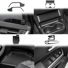 11Pcs Real Carbon Fiber Full Interior Console panel trim For Toyota Sienna 21-26 picture