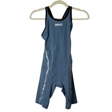 Arena Powerskin Carbon Ultra Tech Women Size 26 Racing Swimsuit Blue Silver $560 picture