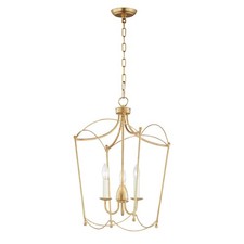 Maxim 12163GL Plumette 3 Light Pendant-Gold Leaf picture
