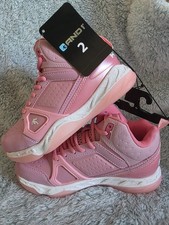 NEW Girls Andi Pink Hightop Sneakers Size 2 picture