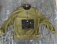 Nike Sportswear Mens Olive Green 1/2-Zip Winter Fleece CZ4900-410 Size Large picture