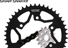 Vortex Steel Sprocket Kit 16/43 Black picture