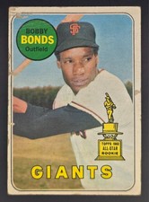 1969 Topps - High # Bobby Bonds #630 (RC) POOR picture