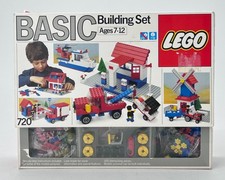 LEGO 720 Basic Building Set 1985 Vintage Open Box Sealed Bags 325 Pieces picture