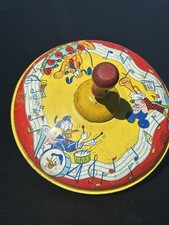 Disney vintage toy - Tin Litho Spinning Top by J Chien picture