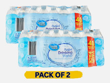 NEW (2 pack) 16.9 Fl. Oz., Great Value Purified Drinking Water, 40 Count picture