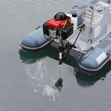 HANGKAI 4HP 4Stroke Heavy Duty Outboard Motor Boat Engine W/Air Cooling System picture