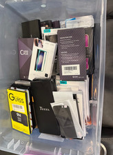 Mixed Lot of 67 Phone Cases & Lot of 32 Tempered Glass Protectors picture