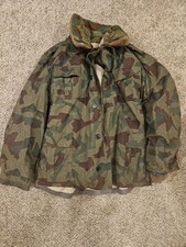 Vintage 1950s Bulgarian Army Bundeswehr Splinter Pattern Winter Jacket w/Liner picture