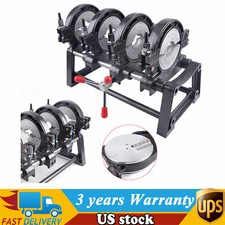 HDPE PP PE Butt Fusion Welding Machine Manual Piping Pipe Fusion Welder 4 Clamps picture