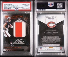 Football Pack - Colston Loveland Rookie Patch Auto PSA 8 - 50 Pack Series picture