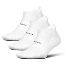 Feetures Ultra Light Ankle Tab Athletic Socks, Men & Women, White, Large, 3 Pack picture
