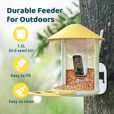 NETVUE Birdfy AI Smart Bird Feeder Camera Solar Powered, AI Auto Capture Bird  picture